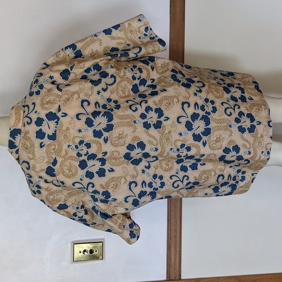 Vintage Hawaiian Shirt 2XL flowers and dragons - Picture 4 of 6